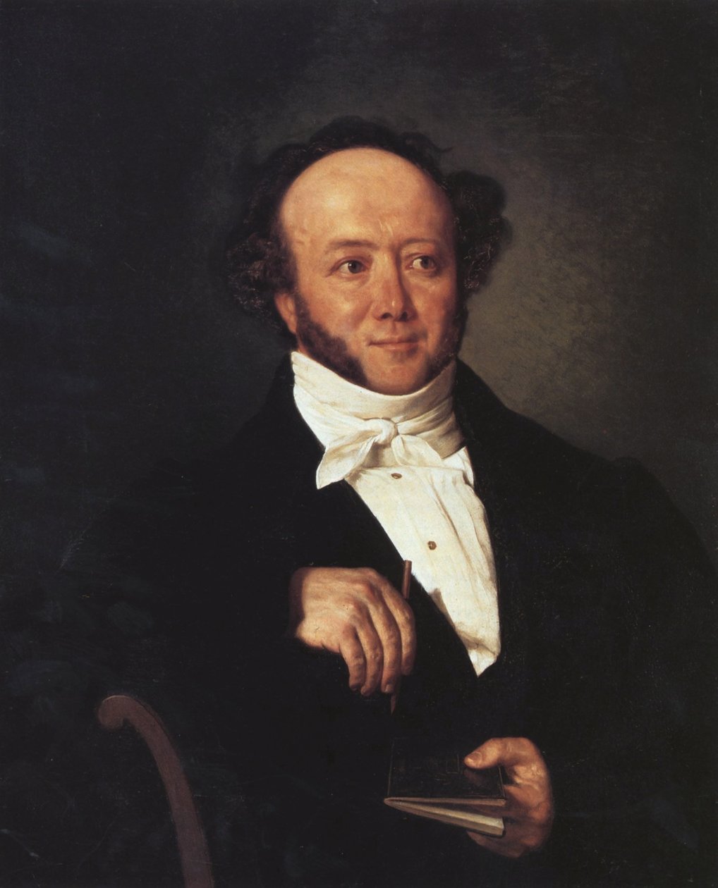 Bildnis Albert Bitzius (1797-1854). av Johann Friedrich Dietler