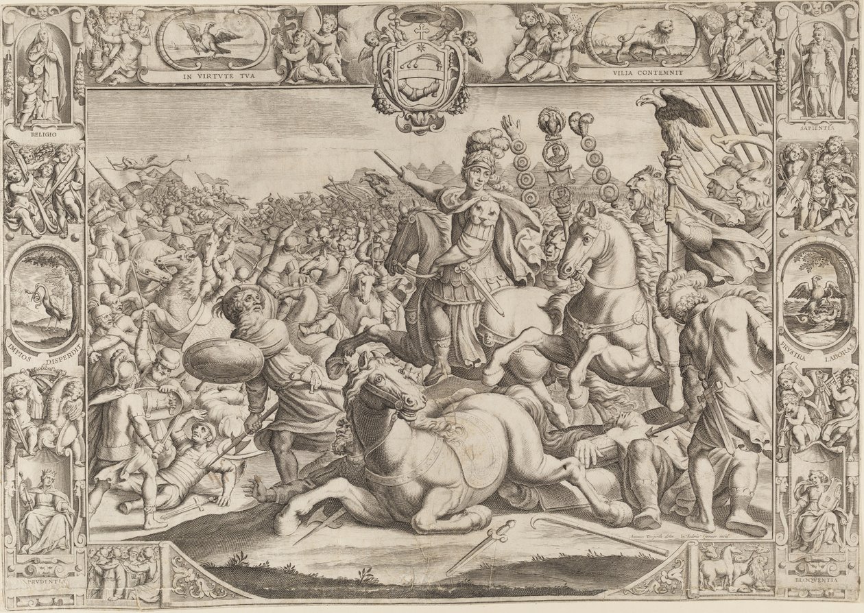 Allegori om Urban VIII, påve (Maffeo Barberini 1623-1644) av Johann Friedrich Greuter