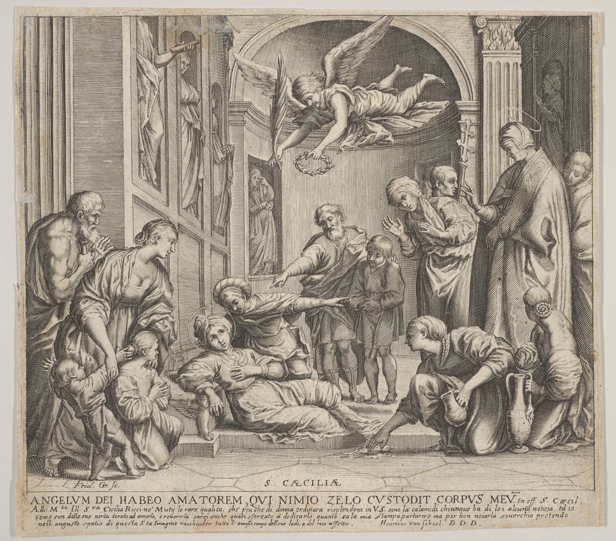 S:ta Cecilias död, ca. 1640-60. av Johann Friedrich Greuter