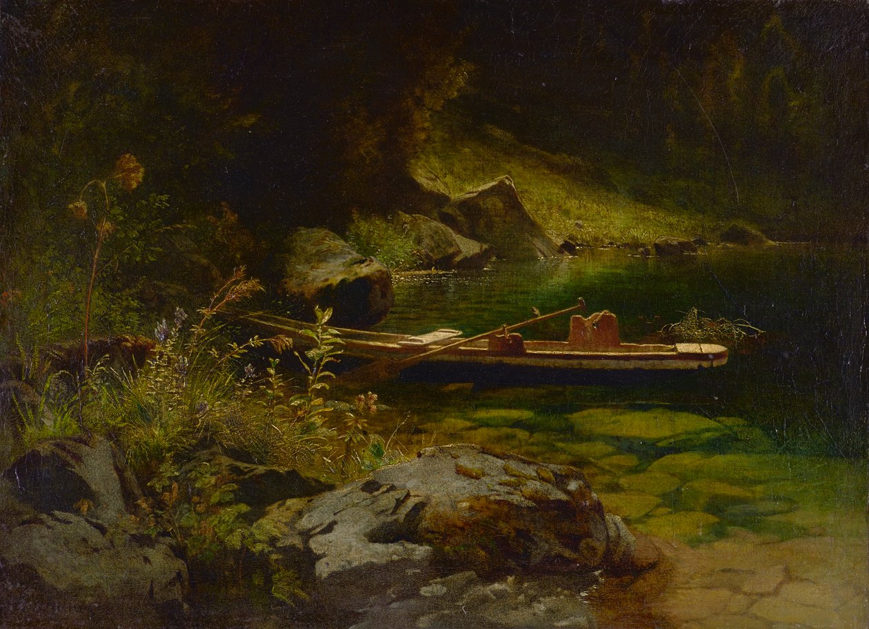 Studie från Koenigssee av Johann Friedrich Hennings