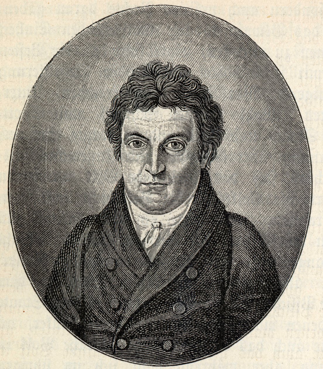 Porträtt av Johann Gottlieb Fichte 1762-1814. av Johann Friedrich Jügel