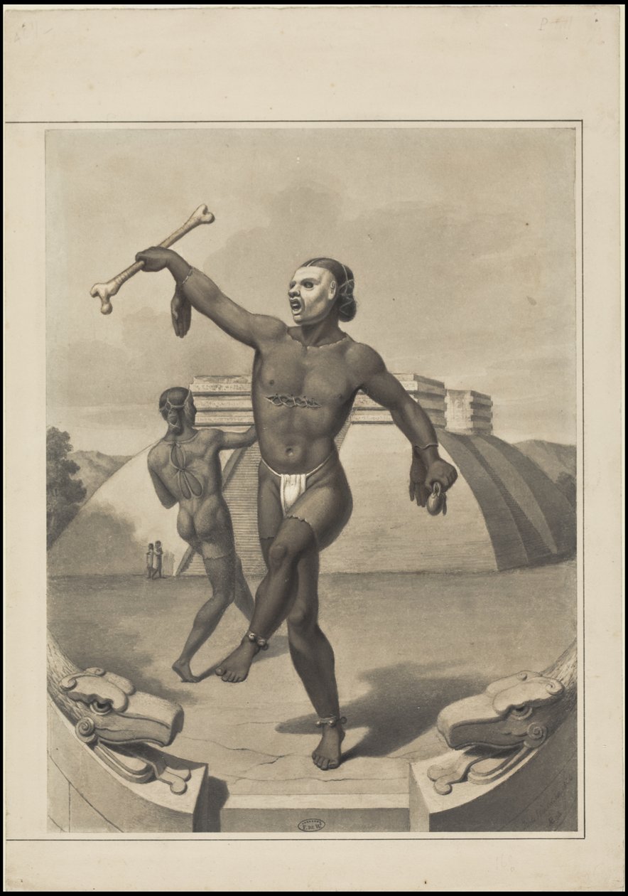 En samling av Waldecks originalkonstverk från Mesoamerika, ruta 10 av 22 av Johann Friedrich Maximilian von Waldeck