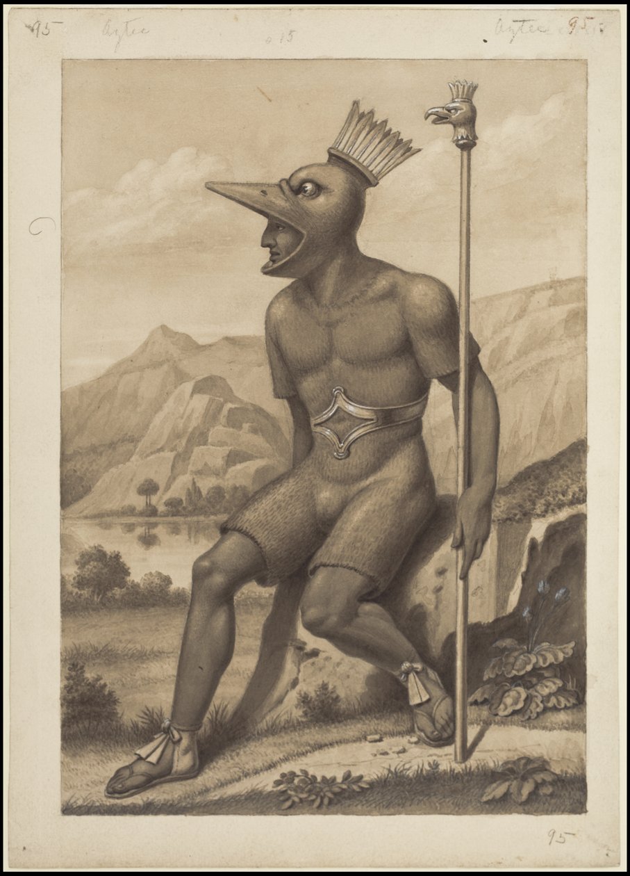 En samling av Waldecks originalkonstverk från Mesoamerika, ruta 3 av 22 av Johann Friedrich Maximilian von Waldeck