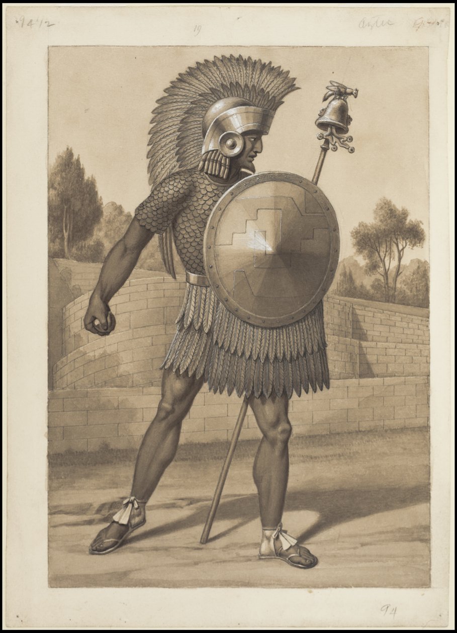 En samling av Waldecks originalkonstverk från Mesoamerika, ruta 3 av 22 av Johann Friedrich Maximilian von Waldeck