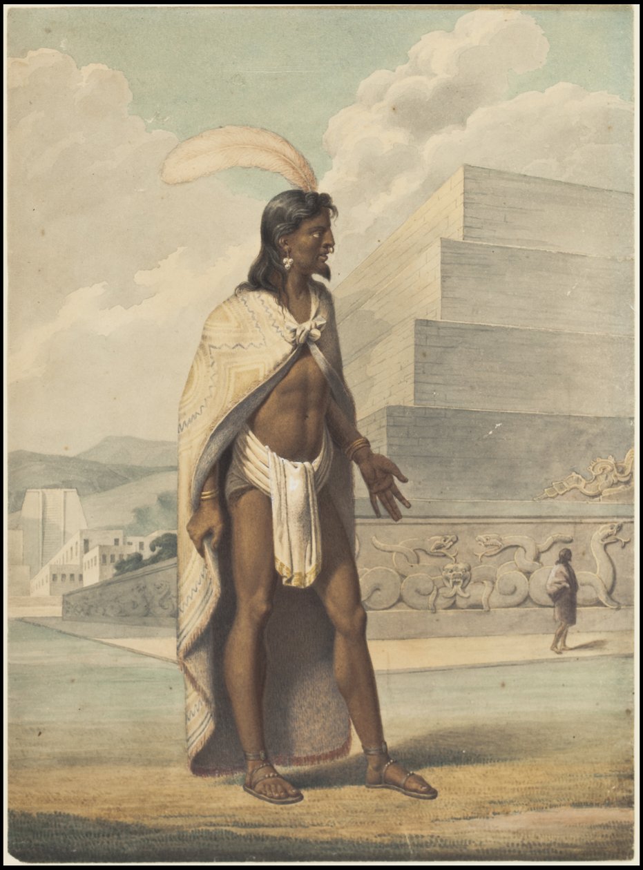 En samling av Waldecks originalkonstverk från Mesoamerika, ruta 3 av 22 av Johann Friedrich Maximilian von Waldeck