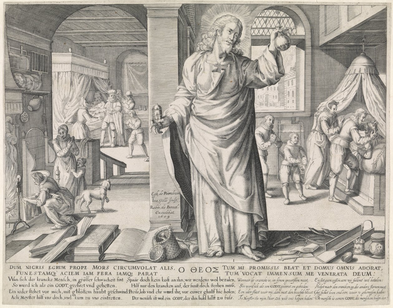 Läkaren som Gud The Four Forms of the Physician (serietitel) av Johann Gelle