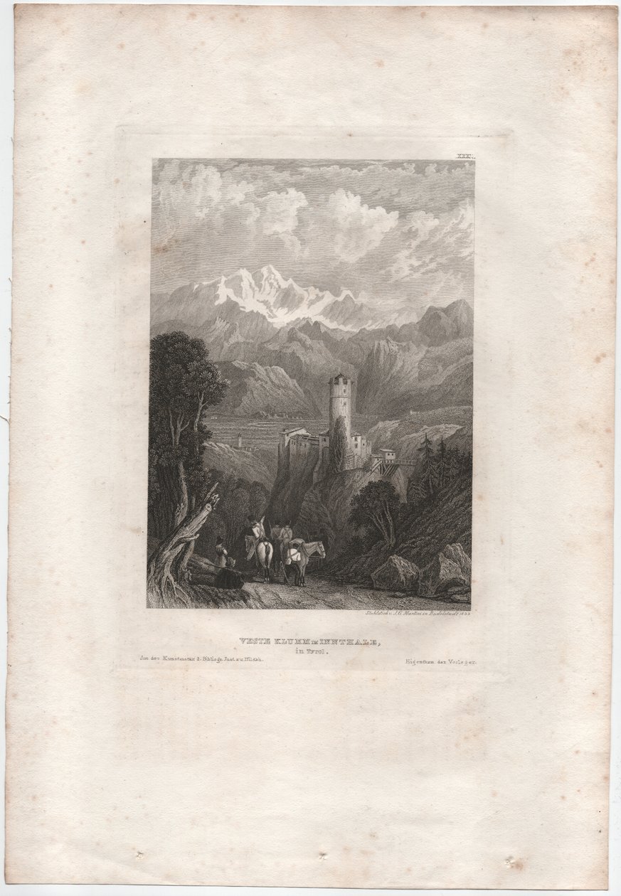 Fästningen Klumm im Innthale av Johann Georg Martini