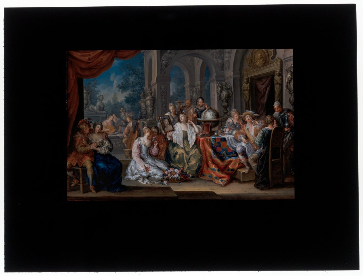 Allegori över de fem sinnena av Johann Georg Platzer