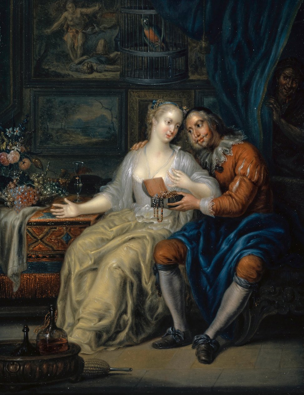 Par med Matchmaker, c. 1750. av Johann Georg Platzer