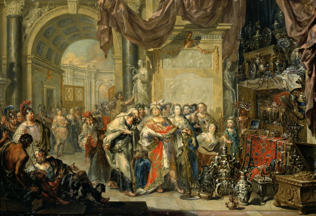Croesus och Solon av Johann Georg Platzer