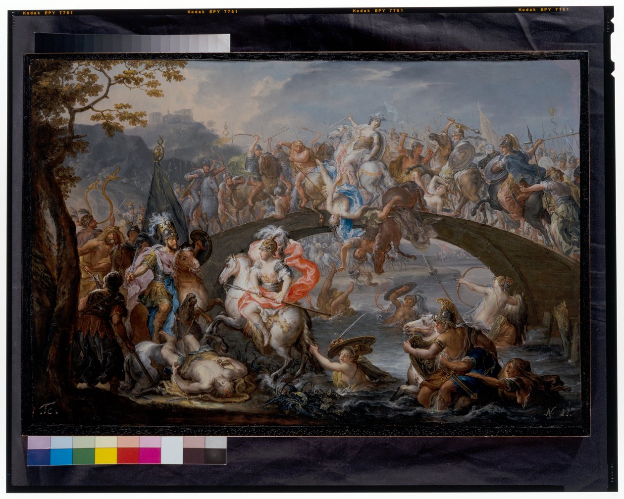 Slaget om Amazonerna av Johann Georg Platzer