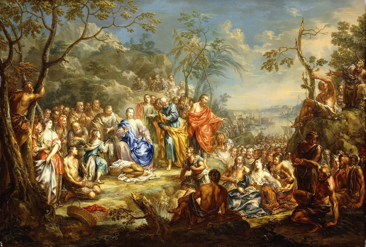Matningen av de fem tusen, av Johann Georg Platzer