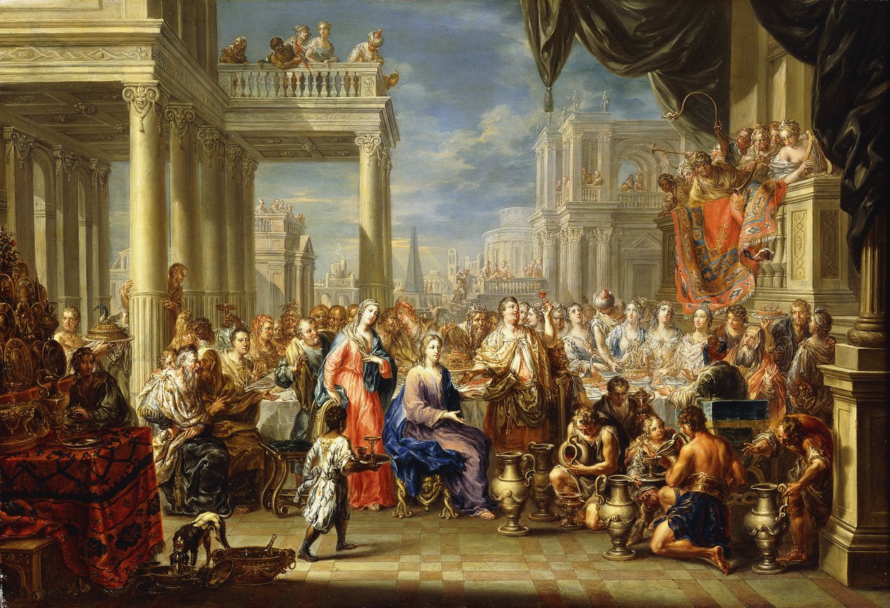 Äktenskapet i Kana, av Johann Georg Platzer