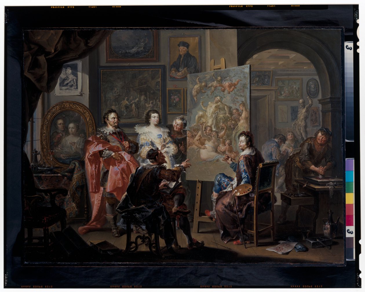 Målarens ateljé av Johann Georg Platzer