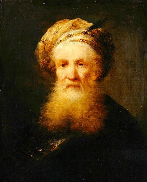 Chef för en orientalisk man, ca 1759-62 (olja på trä) av Johann Georg Trautmann