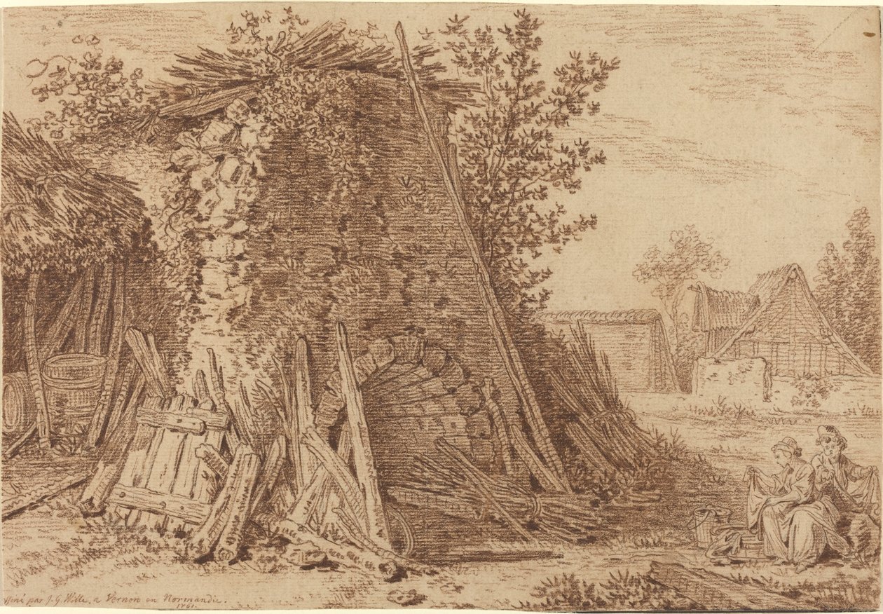 En rustik ugn i Vernon av Johann Georg Wille