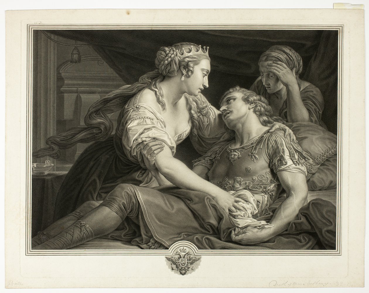 Marcus Antonius död av Johann Georg Wille