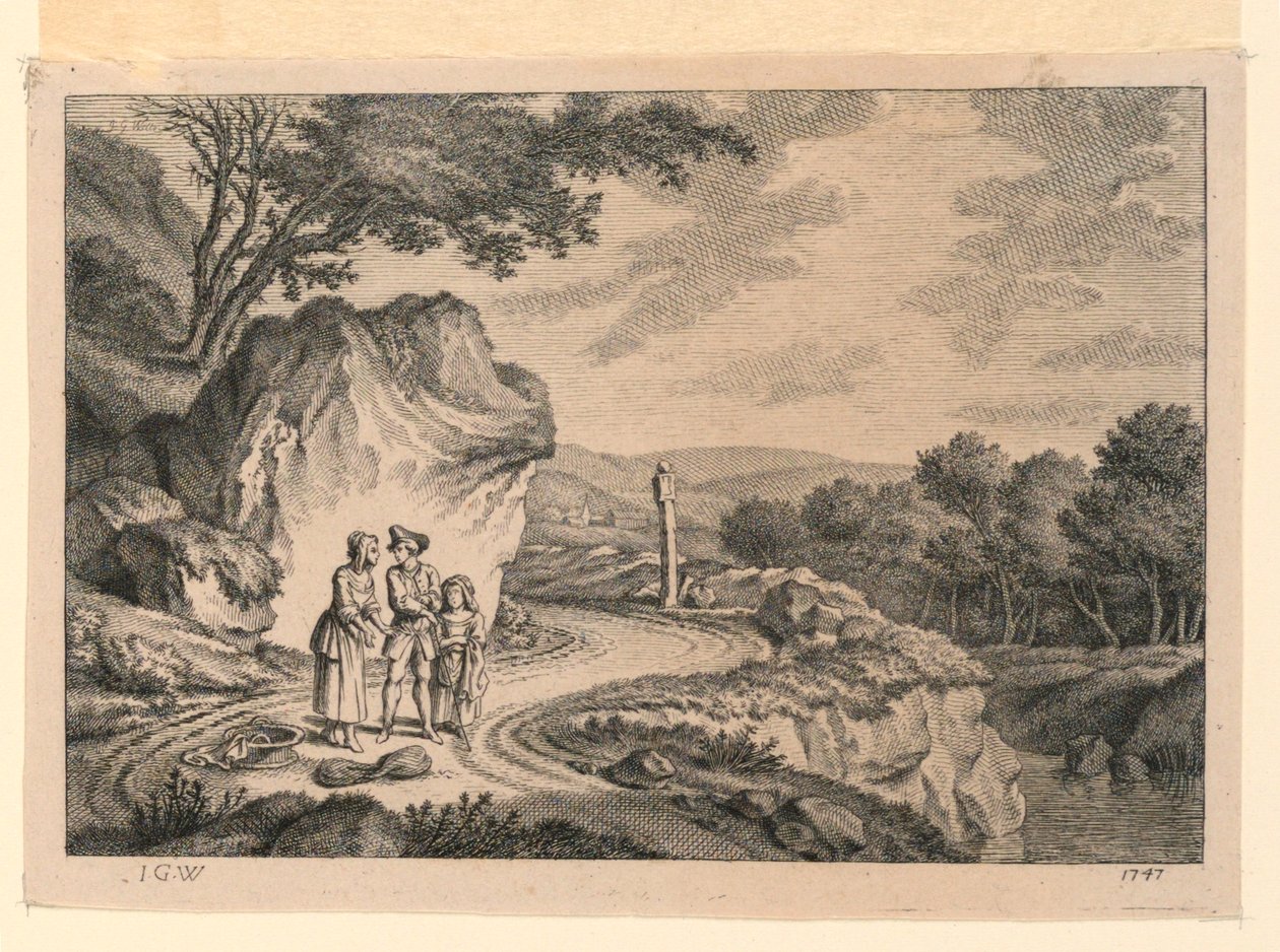 Den slingrande vägen av Johann Georg Wille