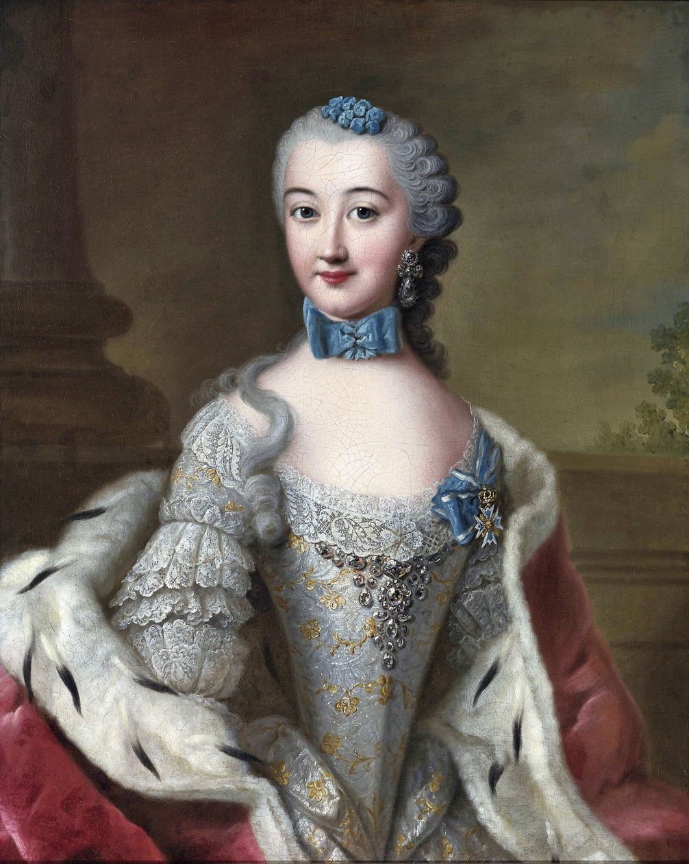 Hertiginnan Marie Sophie Wilhelmine av Württemberg-Oels av Johann Georg Ziesenis
