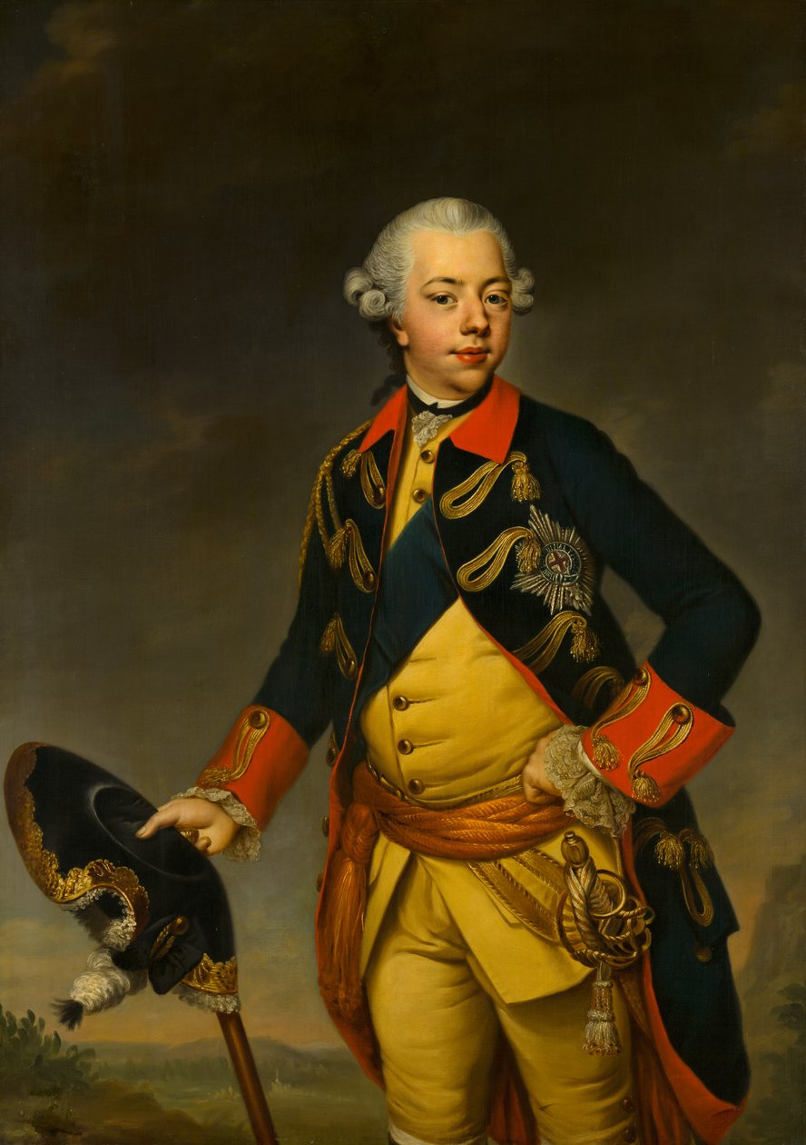 Porträtt av stadhållaren William V av Johann Georg Ziesenis