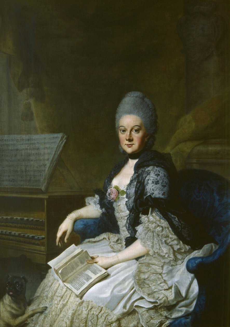 Hertiginnan Anna Amalia av Brunswick-Wolfenbüttel 1739-1807 av Johann Georg Ziesenis the Younger
