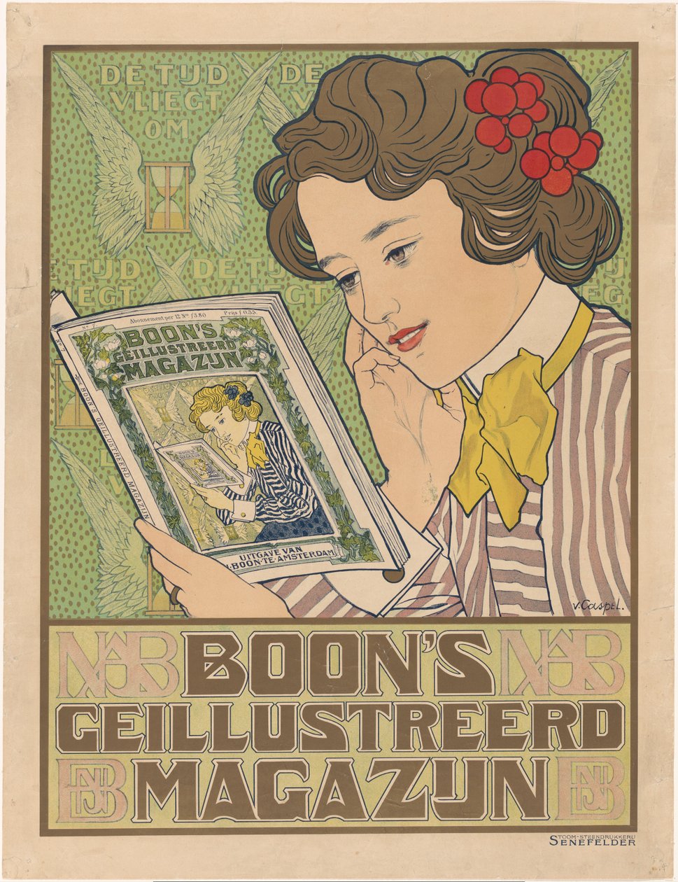 Affisch för Boons Illustrated Warehouse av Johann Georg van Caspel