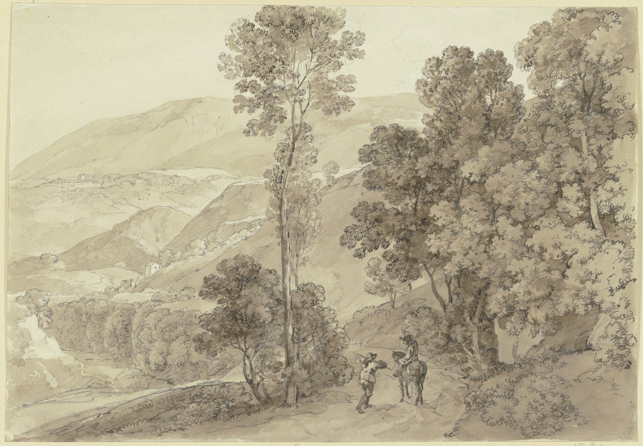 Trakt nära Subiaco av Johann Georg von Dillis