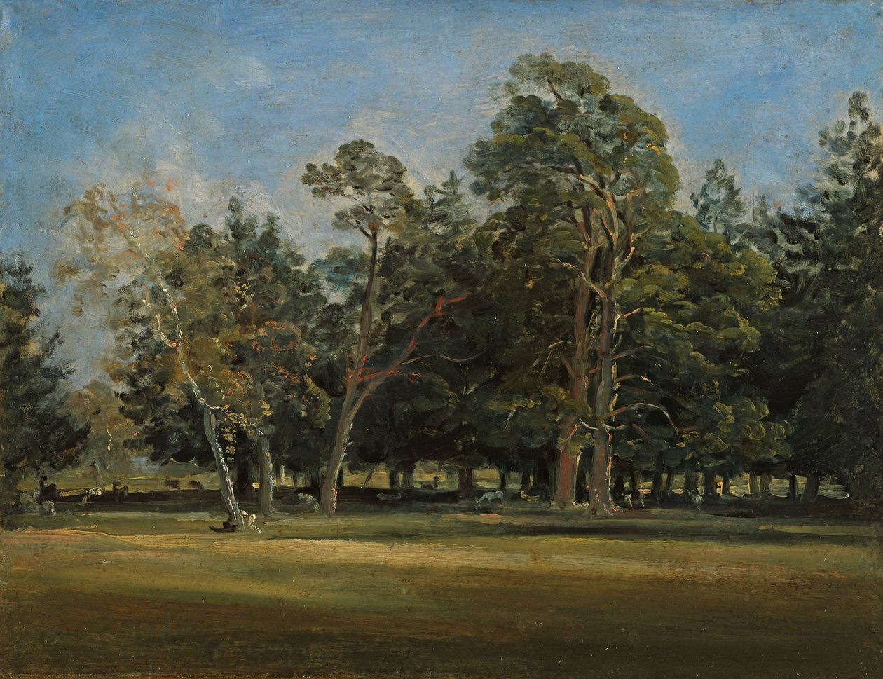 Hirschgarten nära München av Johann Georg von Dillis