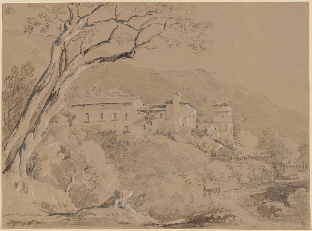 Bergslandskap av Johann Georg von Dillis