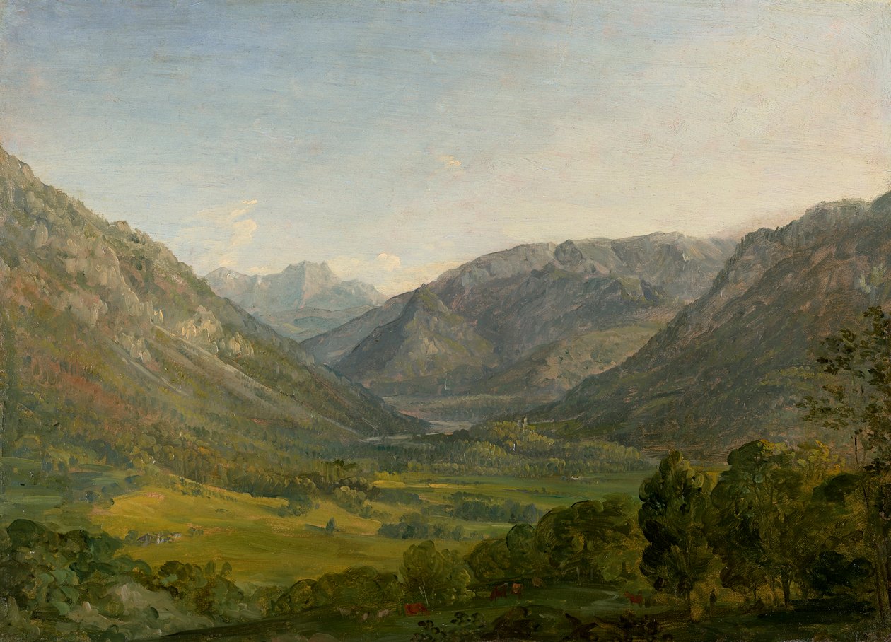 Bergsdal (område nära Ruhpolding) av Johann Georg von Dillis