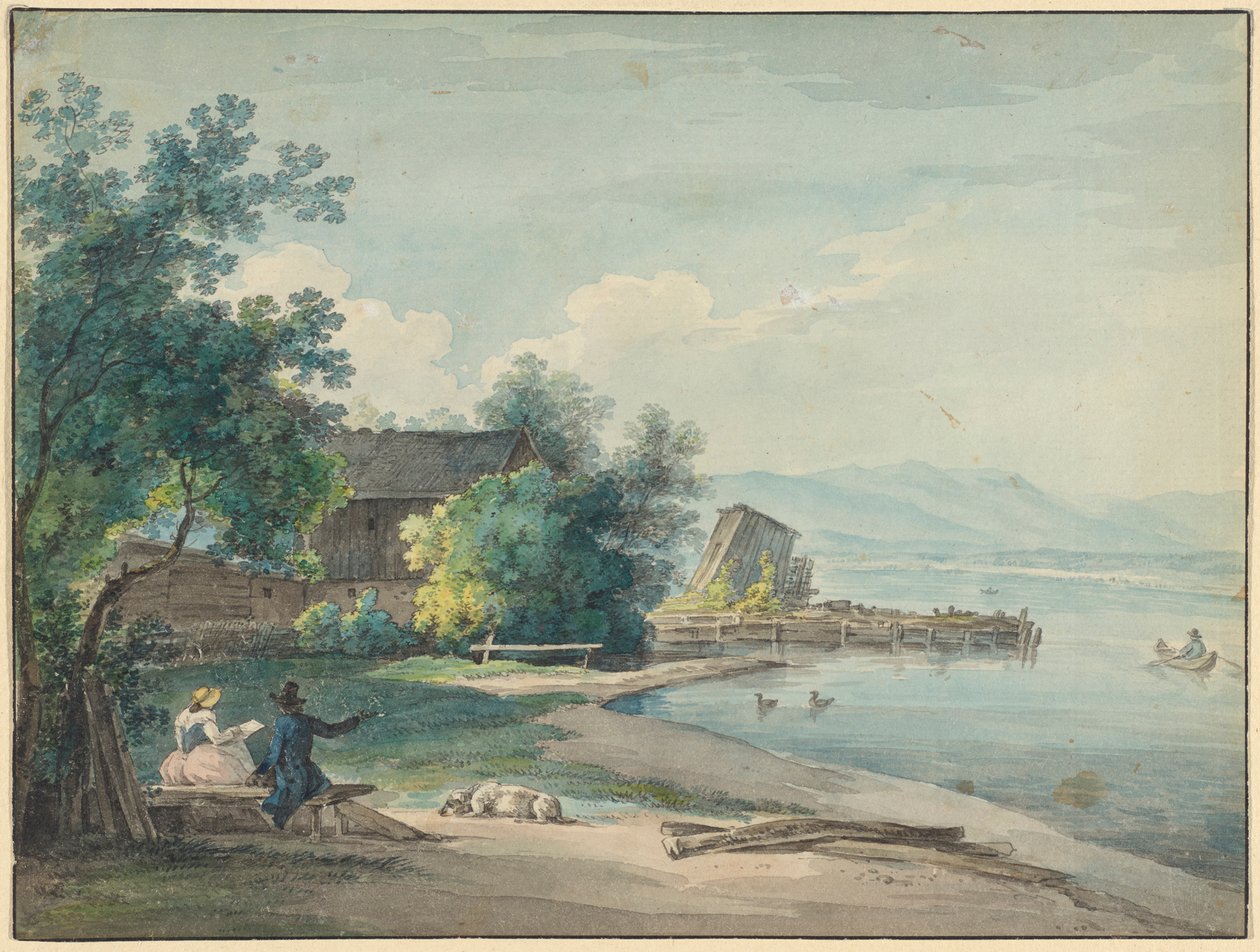 Starnbergsjön av Johann Georg von Dillis