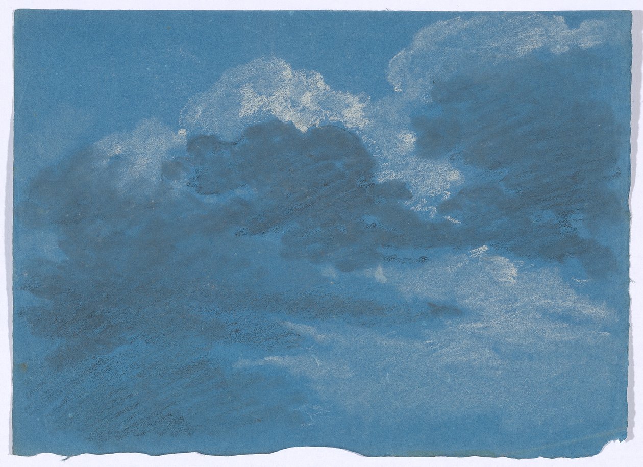 Wolkenstudie av Johann Georg von Dillis