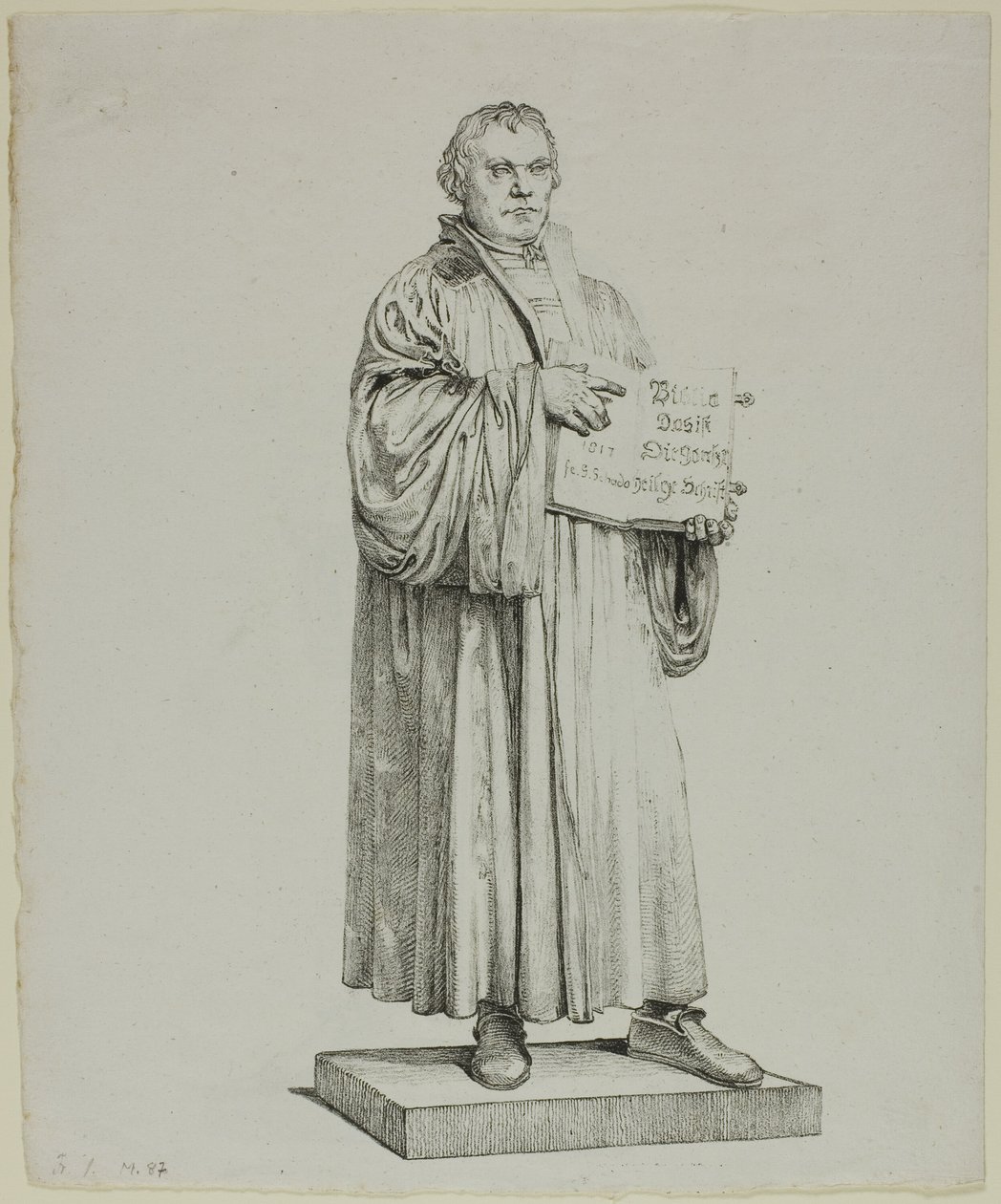Luthers staty i Wittenberg av Johann Gottfried Schadow