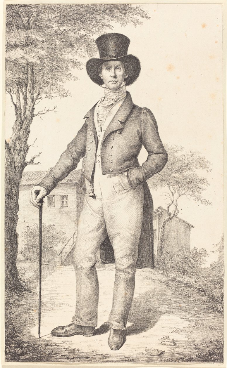 Regeringsrevisorn Rudolf Schadow (Konstnärens bror) av Johann Gottfried Schadow