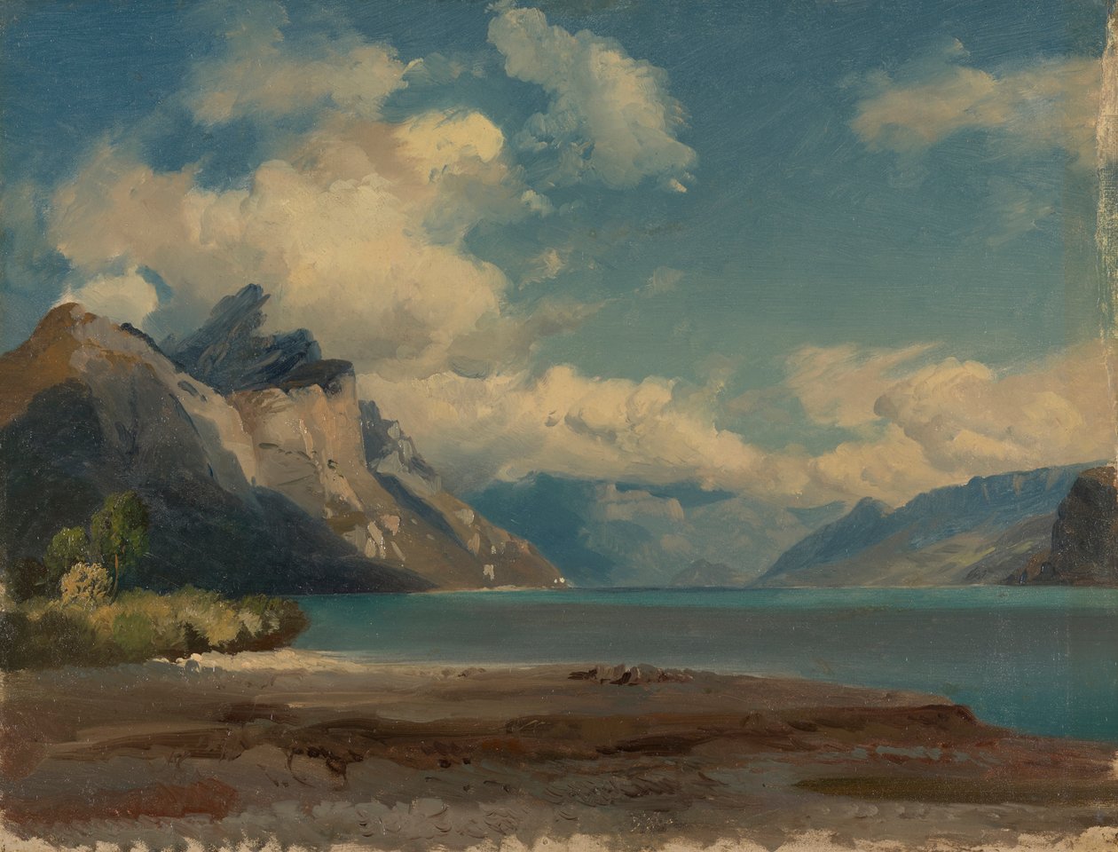 Vid Weesen am Walensee, Schweiz av Johann Gottfried Steffan