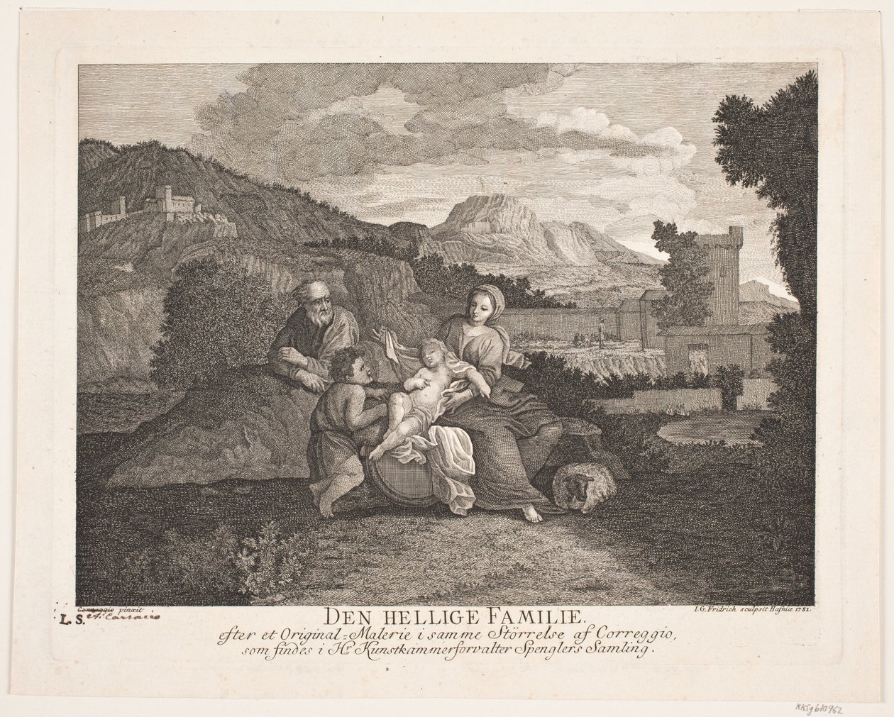 Den heliga familjen av Johann Gottlieb Friedrich