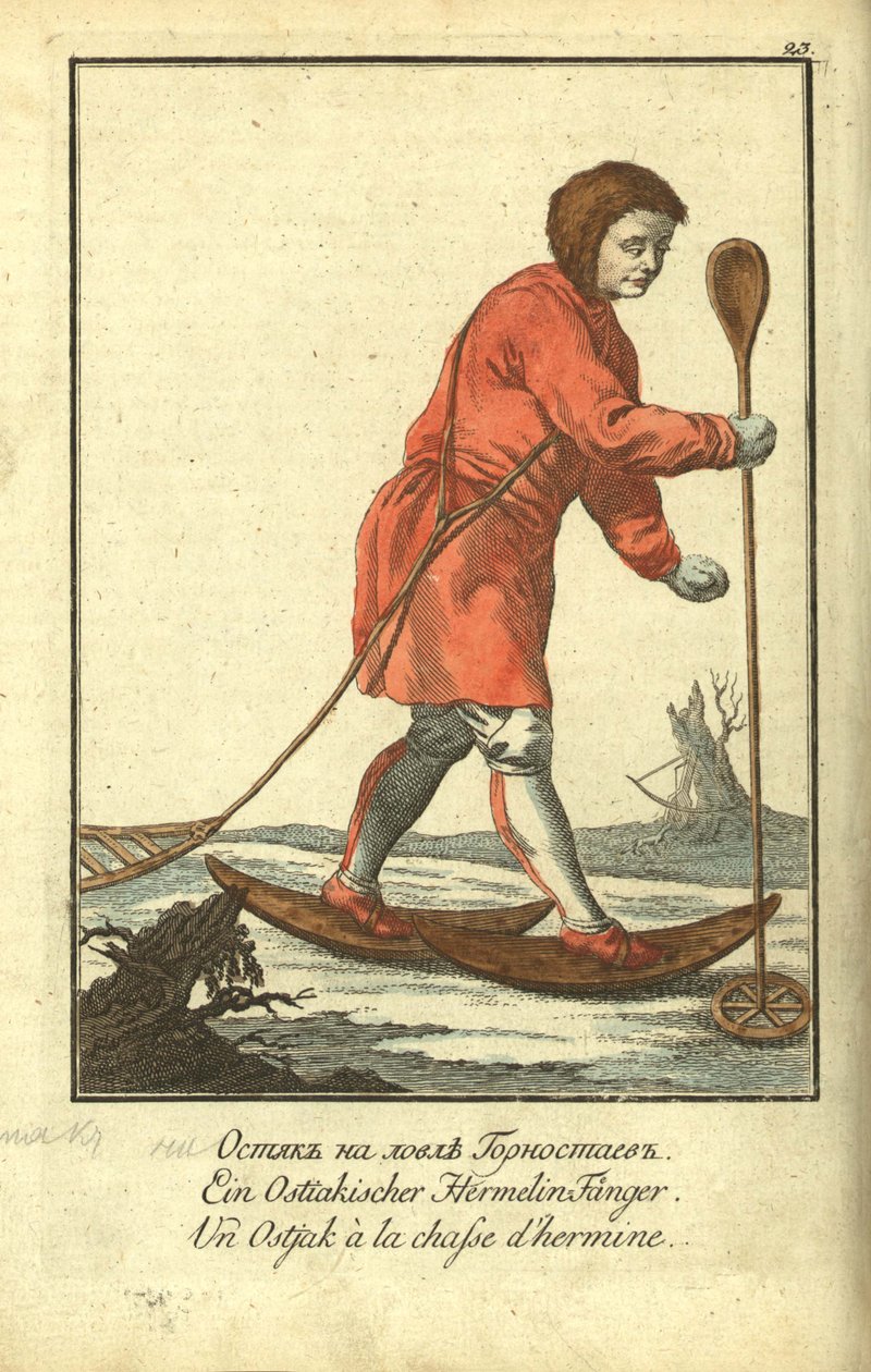 Ostyak på jakt, 1799 av Johann Gottlieb Georgi
