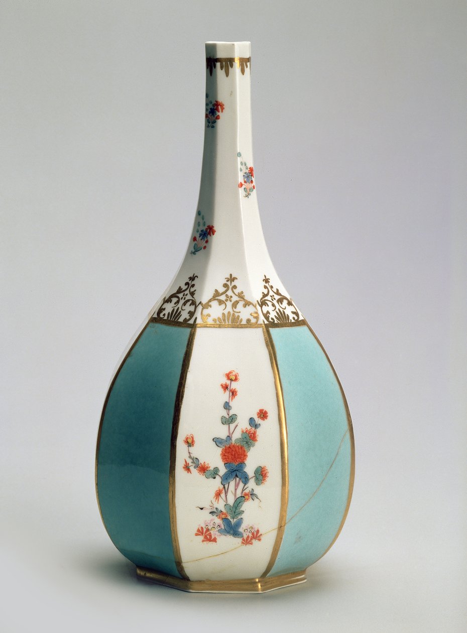 Kolv, i form av en japansk sakeflaska, för Meissen-fabriken, ca 1725 (porslin) av Johann Gregor Herold
