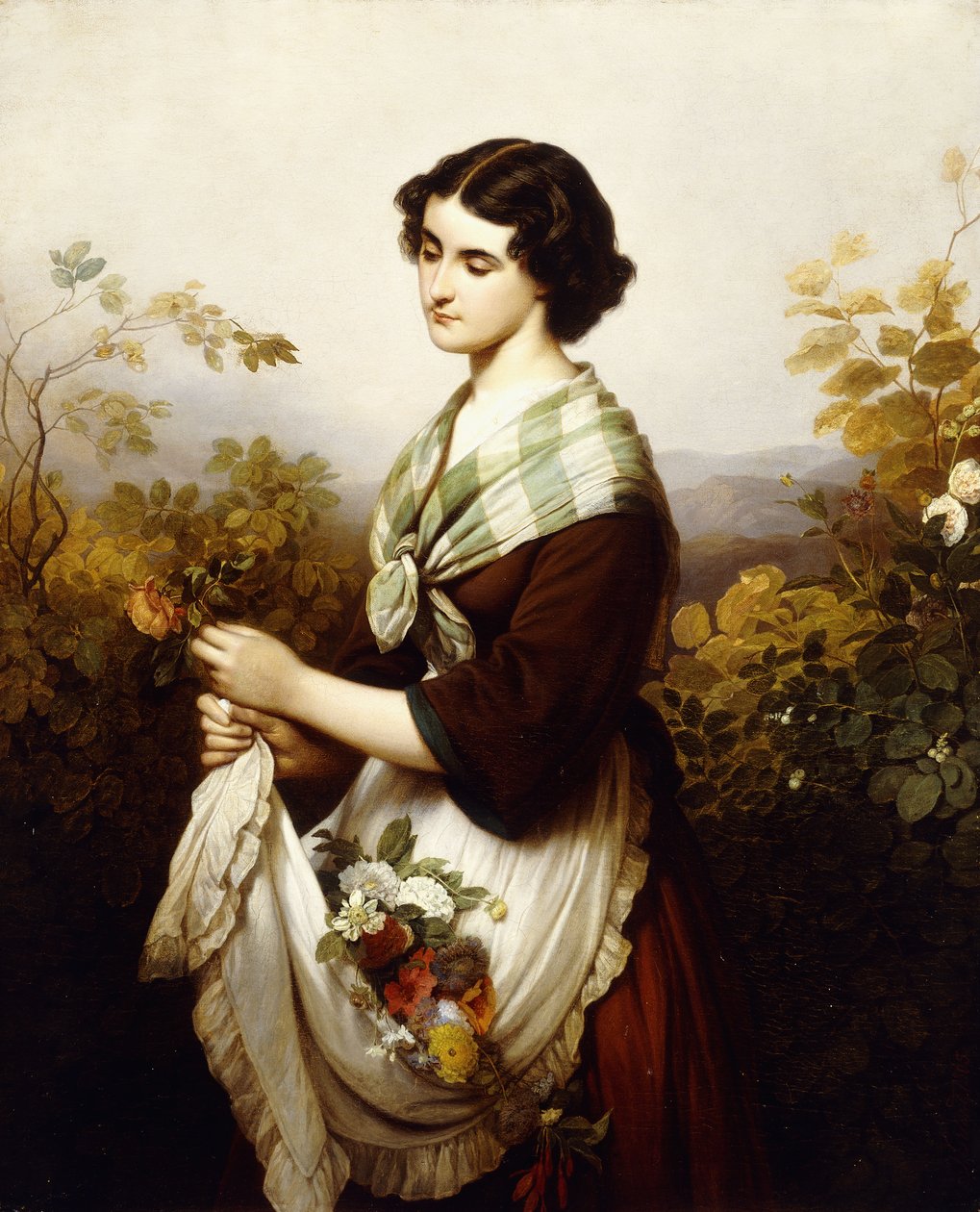 Den sista rosen; Den sista rosen, 1865 av Johann Grund
