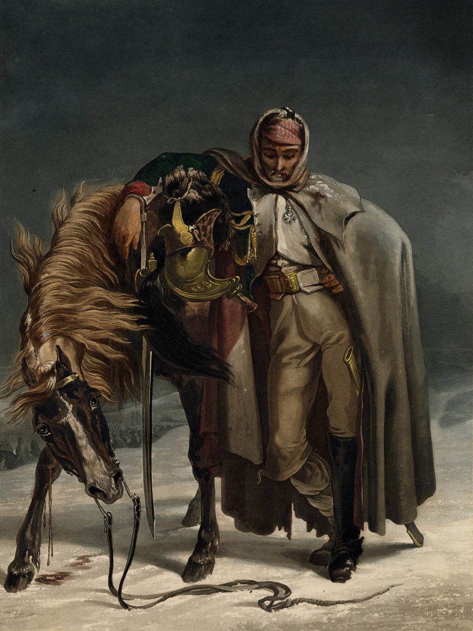 Dragon av de schweiziska vakterna vid den ryska kampanjen, ca 1812 av Johann Heinrich Bleuler