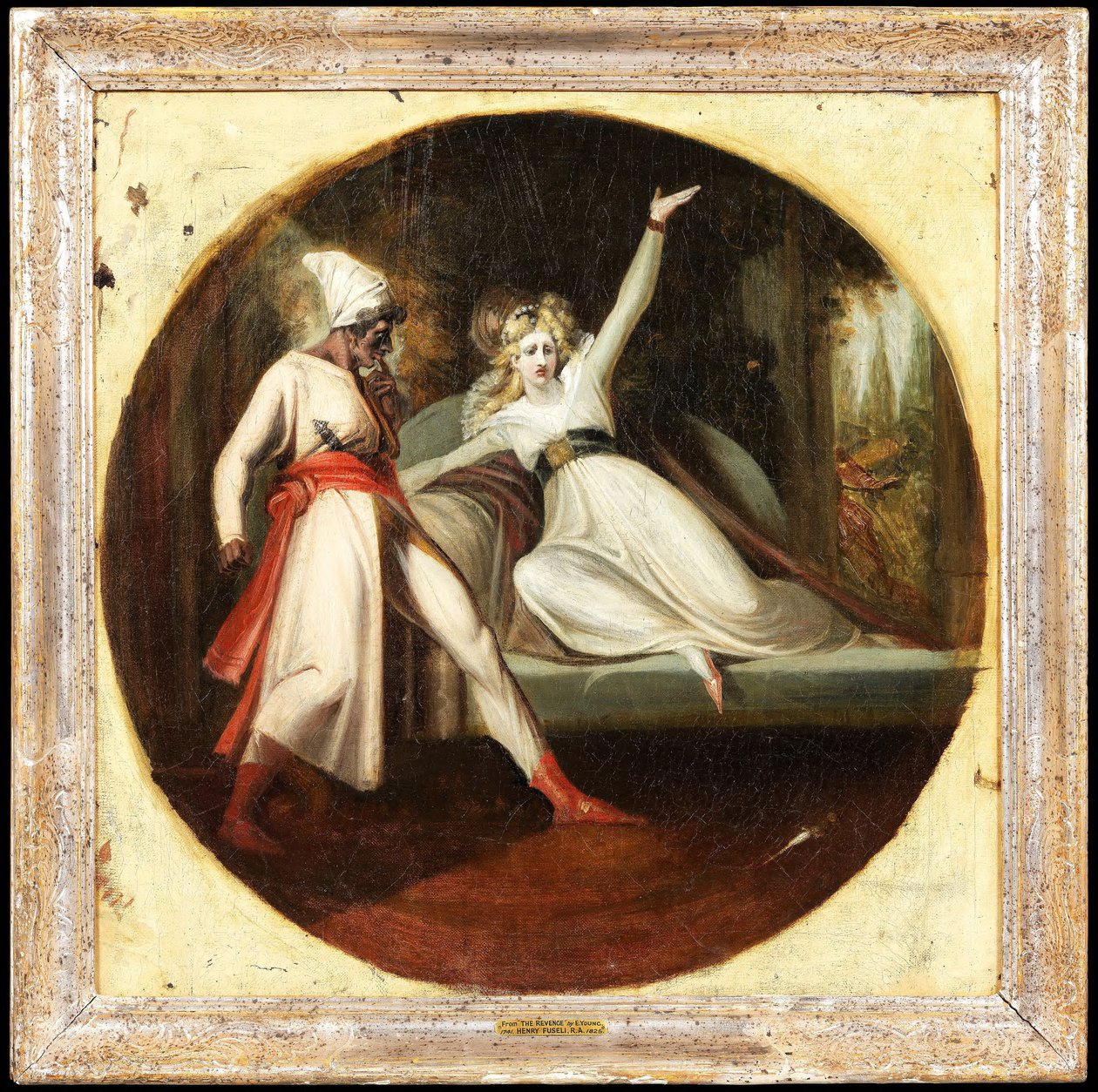 Leonora upptäcker Alonzos dolk av Johann Heinrich Füssli
