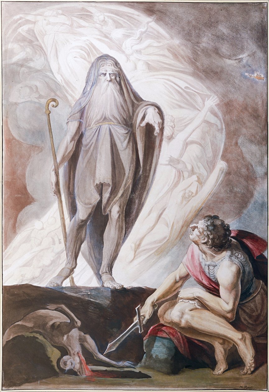 Teiresias förutsäger Fotore till Odysseus av Johann Heinrich Füssli