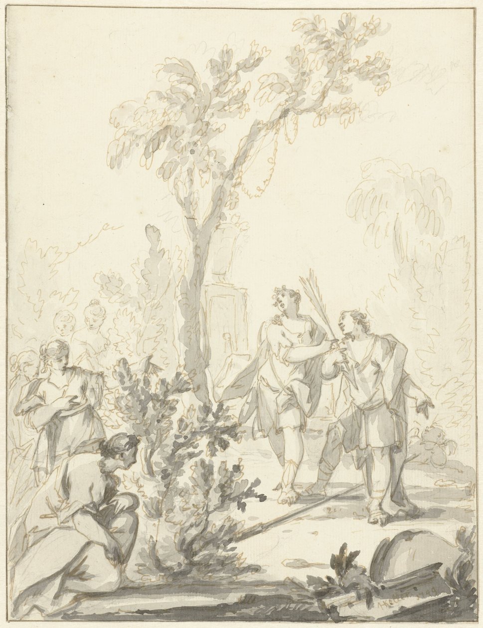 Allegorisk framställning av Johann Heinrich Keller (II)