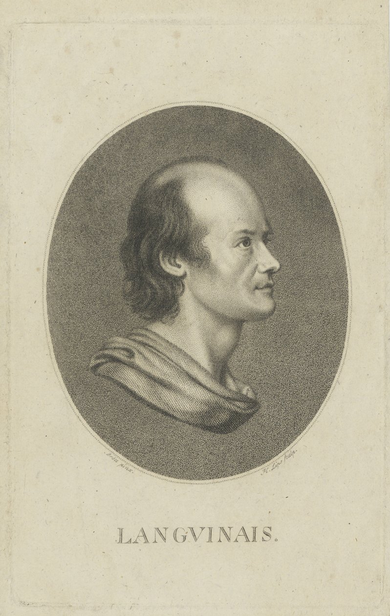 Porträtt av Jean-Denis Lanjuinais 1753-1827, ca. 1810. av Johann Heinrich Lips