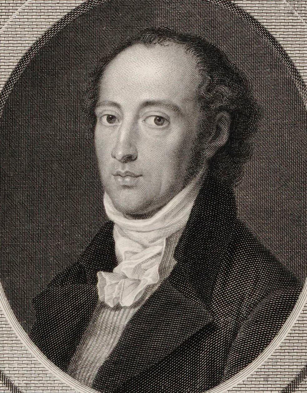 Porträtt av kompositören Johann Anton André 1775-1842, 1800. av Johann Heinrich Lips