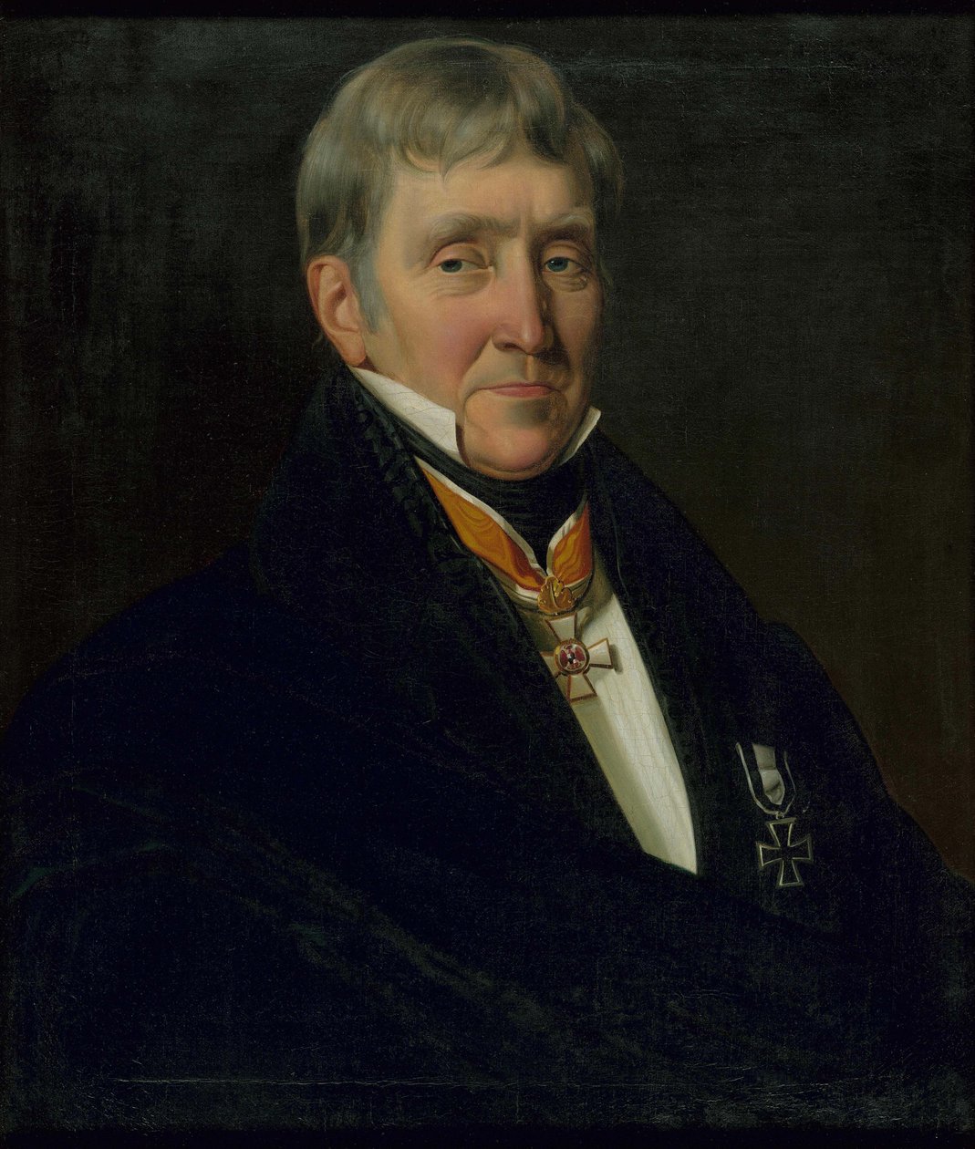 Porträtt av Franz Gerhard Wegeler 1765-1848, 1839. av Johann Heinrich Richter