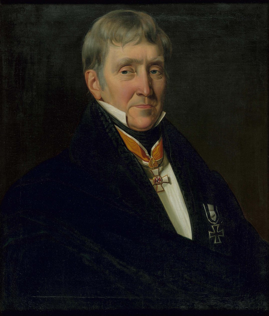 Porträtt av Franz Gerhard Wegeler 1765-1848, 1839. av Johann Heinrich Richter