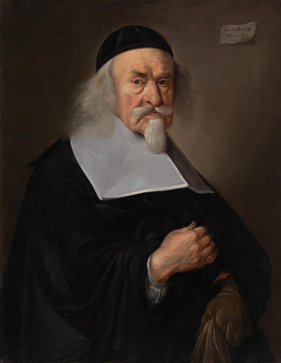 Porträtt av en man vid 81 års ålder av Johann Heinrich Roos