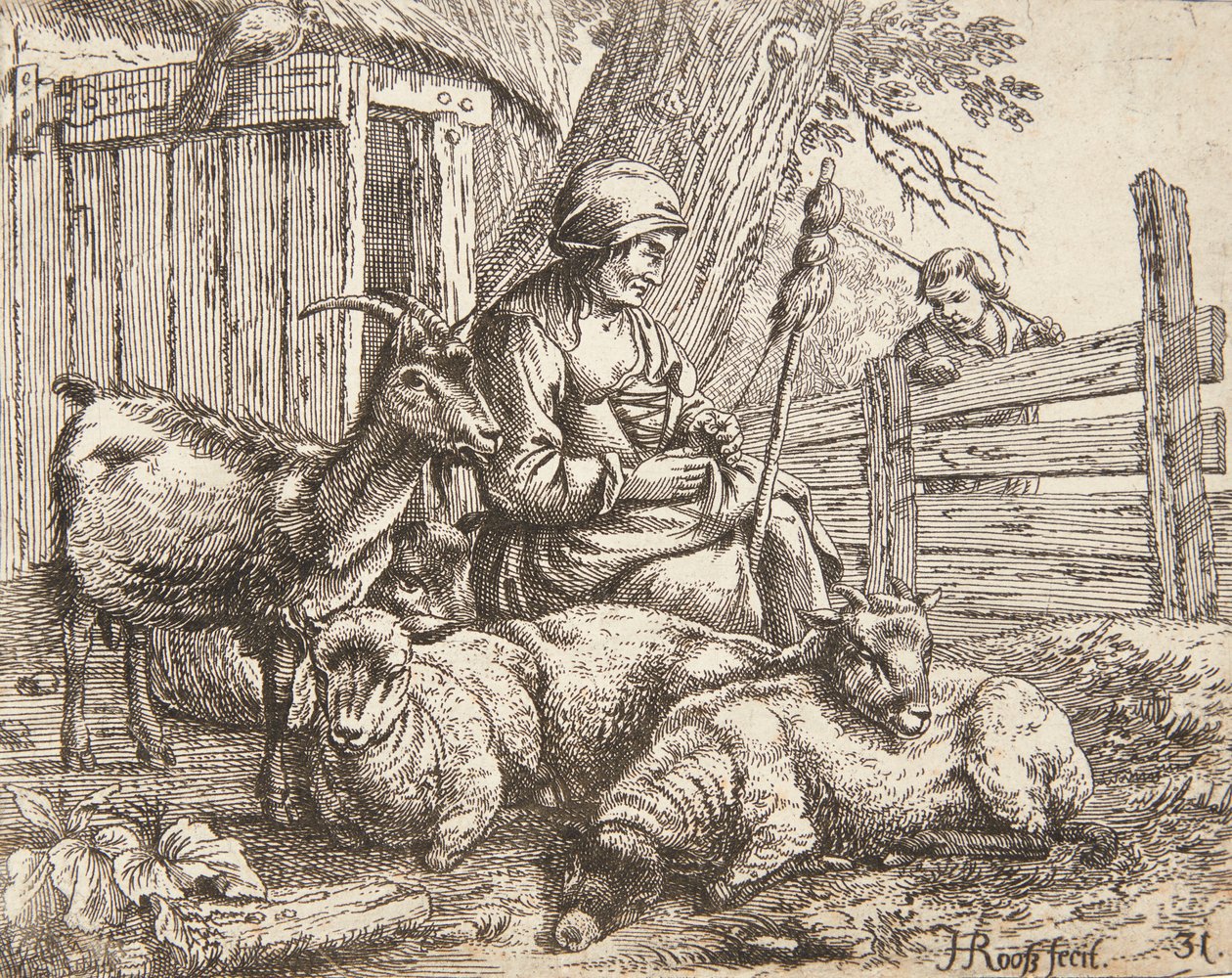 Ett snurrande hjul av Johann Heinrich Roos
