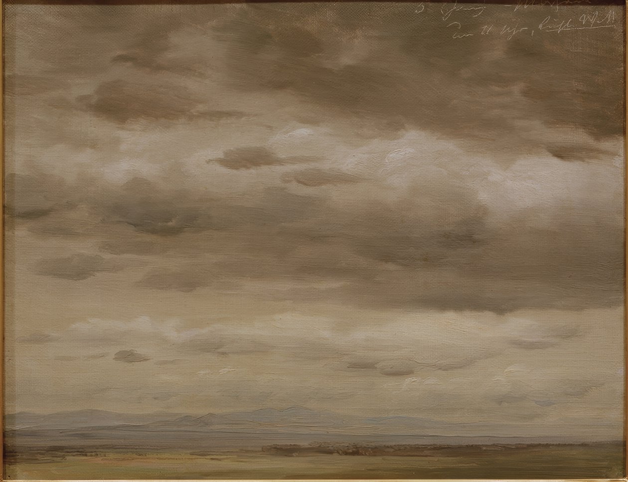 Moln skiss av Johann Heinrich Schilbach